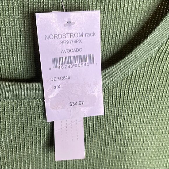 Sweet Romeo Classic Pullover Sweater Size 3X Avocado Green - Picture 12 of 16